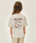 KIDS BACK GRAPHIC OVERSIZED TEE IN OATMEAL image 3