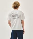 VINTAGE LOGO TYPO TEE IN WHITE image 3