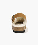 SUEDE STRAP CLOGS IN BROWN image 3