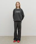 REGULAR LOGO SWEAT PANTS IN CHARCOAL GREY