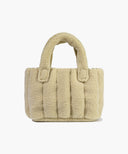 CLASSIC LOGO BOUCLE PADDING BAG IN BEIGE image 3