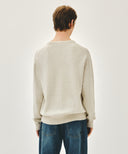 CLASSIC LOGO KNIT PULLOVER IN IVORY image 3