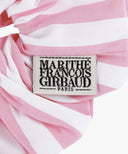 CLASSIC LOGO STRIPE HAIR SCRUNCHIE IN PINK image 3