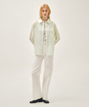 W BOOT-CUT DENIM PANTS IN WHITE image 6
