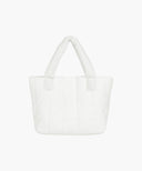 CLASSIC LOGO SEERSUCKER PADDING BAG IN OFF WHITE image 3