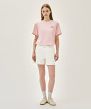 W DENIM SHORTS IN ECRU image 6