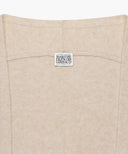 CIRCLE LOGO SHAWL MUFFLER IN BEIGE image 3