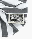 CLASSIC LOGO STRIPE HAIR SCRUNCHIE IN BLACK image 3