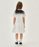 KIDS W SAILOR MARINE DRESS IN WHITE image 3