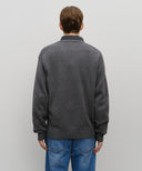 CLASSIC LOGO KNIT PULLOVER IN CHARCOAL GREY image 3