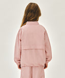 KIDS LETTERING LOGO WINDBREAKER IN PINK image 3
