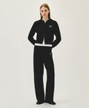 W CLASSIC LOGO KNIT PANTS IN BLACK image 3