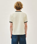 VINTAGE LOGO RINGER TEE IN IVORY image 3