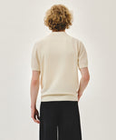 COOL TOUCH COLLAR HALF KNIT IN LIGHT BEIGE image 3