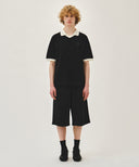 EMBO LOGO BERMUDA SWEAT SHORTS IN BLACK image 3