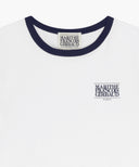 KIDS SMALL CLASSIC LOGO RINGER TEE IN WHITE image 3