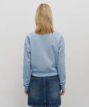 W CLASSIC LOGO CROP SWEATSHIRT IN SKY BLUE image 3