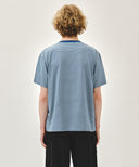 SMALL CLASSIC LOGO STRIPE RINGER TEE IN BLUE image 3