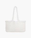 CLASSIC LOGO NET SHOULDER BAG IN IVORY image 3