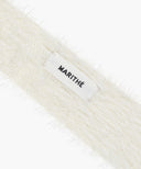 REGULAR LOGO SLIM MUFFLER IN IVORY image 3