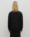 CLASSIC LOGO HALF ZIPUP SWEATSHIRT IN BLACK image 3
