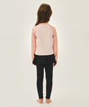 KIDS W ZIP UP RASHGUARD & SKIRT SET-UP IN PINK image 3