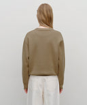 DOODLE BEAR KNIT PULLOVER IN BEIGE image 3