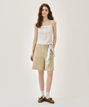 W BERMUDA HALF PANTS IN BEIGE image 3