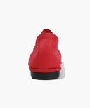 W BANDING RIBBON FLAT SHOES IN RED image 3