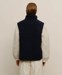 MARITHÉ SPORT FLEECE VEST IN NAVY image 3