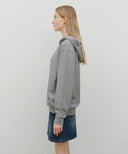 DOODLE CLASSIC BEAR HOODIE IN HEATHER GREY image 2