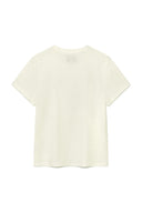APPLIQUE LOGO PATCH TOP IN CREAM image 2