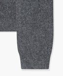 CIRCLE LOGO SHAWL MUFFLER IN CHARCOAL GREY image 4