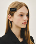 REGULAR LOGO ENAMEL HAIR PIN IN BLACK image 4