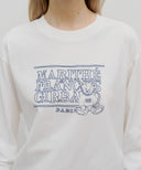 DOODLE GRAPHIC LONG SLEEVE IN WHITE