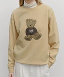 DOODLE BEAR SWEATSHIRT IN BEIGE image 4