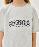KIDS RAGLAN SHORT SLEEVE SWEATSHIRT IN LIGHT HEATHER GREY image 4