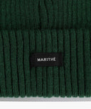 DOODLE BEAR BEANIE IN DARK GREEN image 4