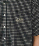 M CHECK HALF SLEEVE SHIRT IN DARK NAVY image 10