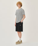 CLASSIC LOGO CARGO SWEAT SHORTS IN BLACK image 4