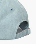 DENIM WASHING CLASSIC LOGO COVERED CAP IN LIGHT BLUE image 4