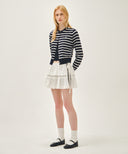 W LAYERED RUFFLE SKIRT IN WHITE image 4