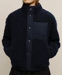 MARITHÉ SPORT W FLEECE CROP JACKET IN NAVY image 4