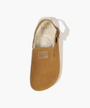 SUEDE STRAP CLOGS IN BROWN image 4
