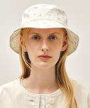 CLASSIC LOGO FLOWER BUCKET HAT IN IVORY image 4