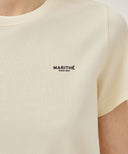W SMALL REGULAR LOGO TEE IN CREAM image 4