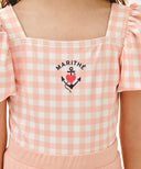 KIDS W CHECK SWIM SUIT IN PINK image 4