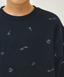 KIDS ALL OVER SWEATSHIRTS IN NAVY image 4