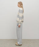 LOOSE FIT CREST SYMBOL SWEAT PANTS IN HEATHER GREY image 10
