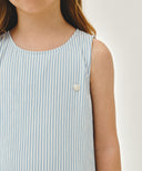 KIDS W BUBBLE SLEEVELESS ONEPIECE IN STRIPE image 4